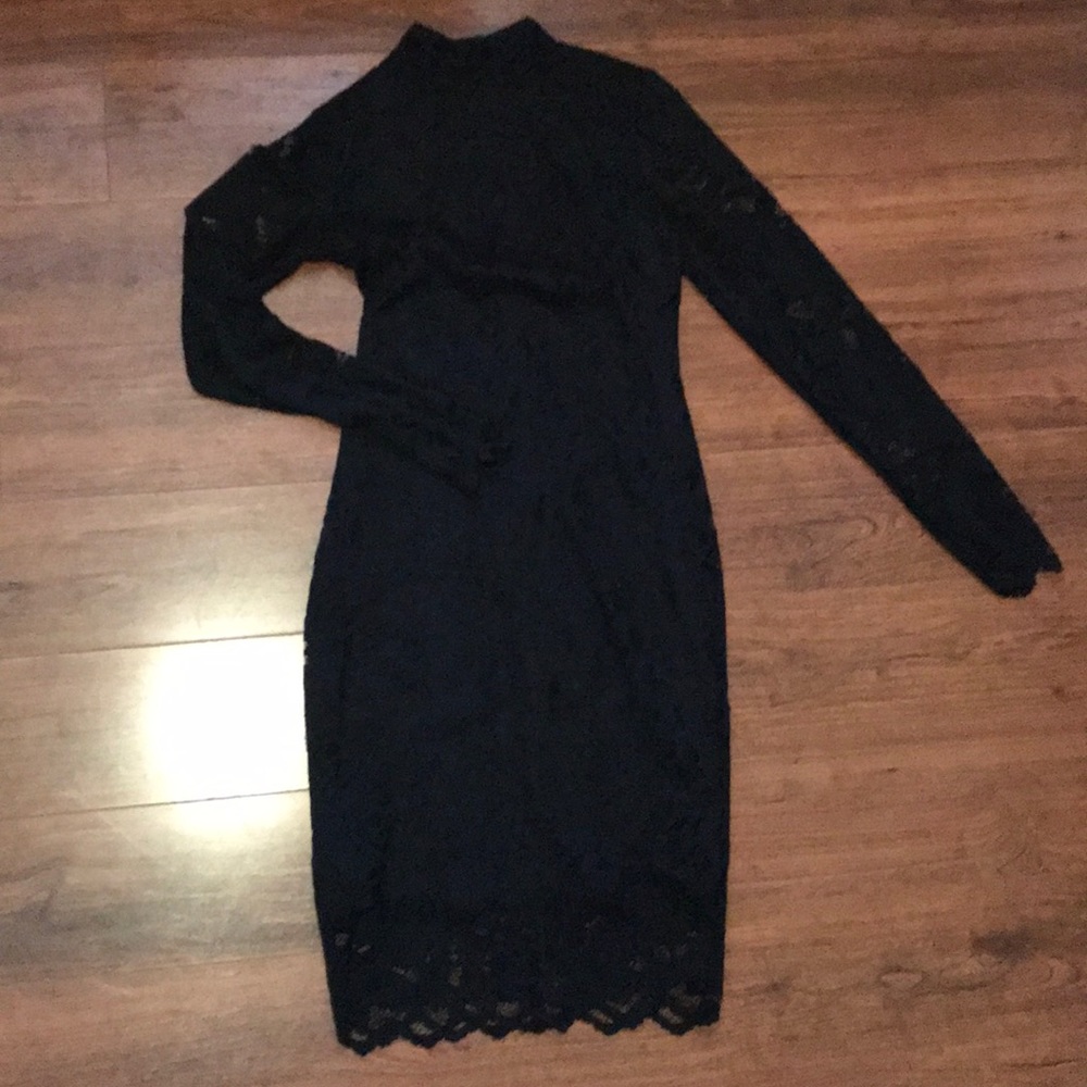 H&M black lace dress